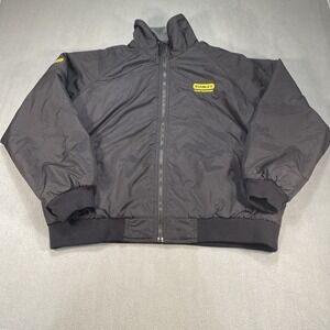 WearGuard Men's XL Black Overcoat Fleece Lined Stanley Logo Two Outer Pockets